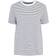 Pieces Ria Fold Up T-shirt - Bright White/Stripes Maritime Blue