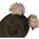 Mikk-Line Wool Hat w Pom Pom - Tarmac (50036)