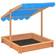 vidaXL Sandbox with Adjustable Roof Firwood