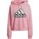 adidas Women's Essentials Outlined Logo Hoodie - Light Pink/White