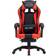 vidaXL Imitation Leather with Footrest Gaming Chair - Black/Red