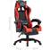 vidaXL Imitation Leather with Footrest Gaming Chair - Black/Red