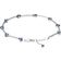 Pandora Sparkling Pavé Bars Bracelet - Silver/Blue/Transparent