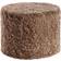 Natures Collection Cylinder Short Wool Curly Taupe Siddepuf 33cm