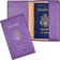 Royce RFID Blocking Passport Case - Purple