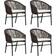 vidaXL 3099229 Patio Dining Set, 1 Table incl. 4 Chairs