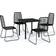 vidaXL 3099090 Patio Dining Set, 1 Table incl. 4 Chairs