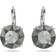 Swarovski Millenia Round Cut Drop Earrings - Silver/Grey