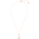 Swarovski Dazzling Swan Y Necklace - Rose Gold/Transparent/Pink