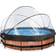 Exit Toys Round Wood Pool with Filter Pump and Dome Ø3.6x0.76m