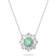 Swarovski Sunshine Pendant Necklace - Silver/Green/Transparent