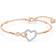 Swarovski Infinity And Heart Bracelet - Gold/Silver/Transparent