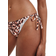 Calvin Klein Logo Tape Tie Side Bikini Bottom - Animal