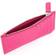 Royce New York Zip Leather Card Case - Bright Pink