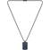 HUGO BOSS Lander Dog Tag Pendant Necklace - Black/Blue