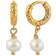 Hultquist Fay Hoops Earrings - Gold/Pearls