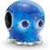 Pandora Ocean Bubbles & Waves Octopus Charm - Silver/Blue