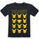 Pokémon Kid's Pikachu Faces T-shirt - Black