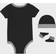 Nike Infant Futura Logo Box Set 3-Piece - Black