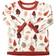 Joha Wool/Bamboo Sweater - White/Red w. Trees (17634-70-3376)