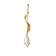 Stine A Long Twisted Earring - Gold/Pearl