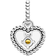Pandora November Birthstone Heart Dangle Charm - Silver/Yellow