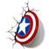 Paladone Marvel 3D LED Light Captain America Shield Væglampe