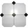 Octagon white matt 1011054 20x20cm