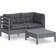 vidaXL 3096015 Loungesæt, 1 borde inkl. 2 sofaer