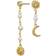 Maanesten Sunniva Earrings - Gold/Pearls/Transparent