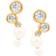 Hultquist Agnes Earrings - Gold/Pearl/Transparent