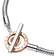Pandora Signature Two-Tone Logo T-Bar Snake Chain Bracelet - Silver/Rose Gold
