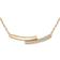 HUGO BOSS Saya Double Bar Necklace - Gold/Transparent
