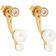 Hultquist Agnes Earstickers - Gold/Pearl/Transparent