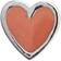 Stine A Petit Love Heart Coral Earstick - Silver/Red