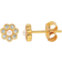 Hultquist Aya Flower Sticker Earrings - Gold/Pearl/Transparent