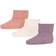 mp Denmark Baby Cotton Rib Socks 3-pack - Creme/Coral/Purple