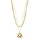 Pilgrim Willpower Curb Chain & Coin Necklace - Gold