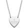 Gucci Trademark Heart Necklace - Silver