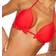 PrettyLittleThing Frill Edge Padded Bikini Top - Red