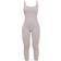 PrettyLittleThing Structured Contour Ribbed Scoop Neck Jumpsuit - Silver