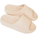 PrettyLittleThing Rubber Ribbed Sole Sliders - Cream
