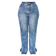 PrettyLittleThing Split Hem Jeans Plus Size - Mid Blue Wash