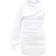 PrettyLittleThing One Sleeve Ruched Woven Bodycon Dress - White