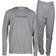 Calvin Klein Boy's LS Logo Jersey Pyjama Set - Grey Heather (B70B700356)