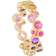 Mads Z Poetry Luxury Rainbow Ring - Gold/Multicolour