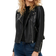 Only Gemma Biker Faux Leather Jacket - Black