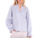 Neo Noir Brielle Stripe Shirt - White/Light Blue