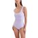 Casall Square Neck Rib Swimsuit - Lavender
