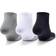 Under Armour HeatGear Lo Cut Socks 3-pack - Steel/White